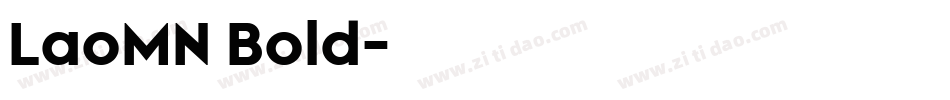 LaoMN Bold字体转换